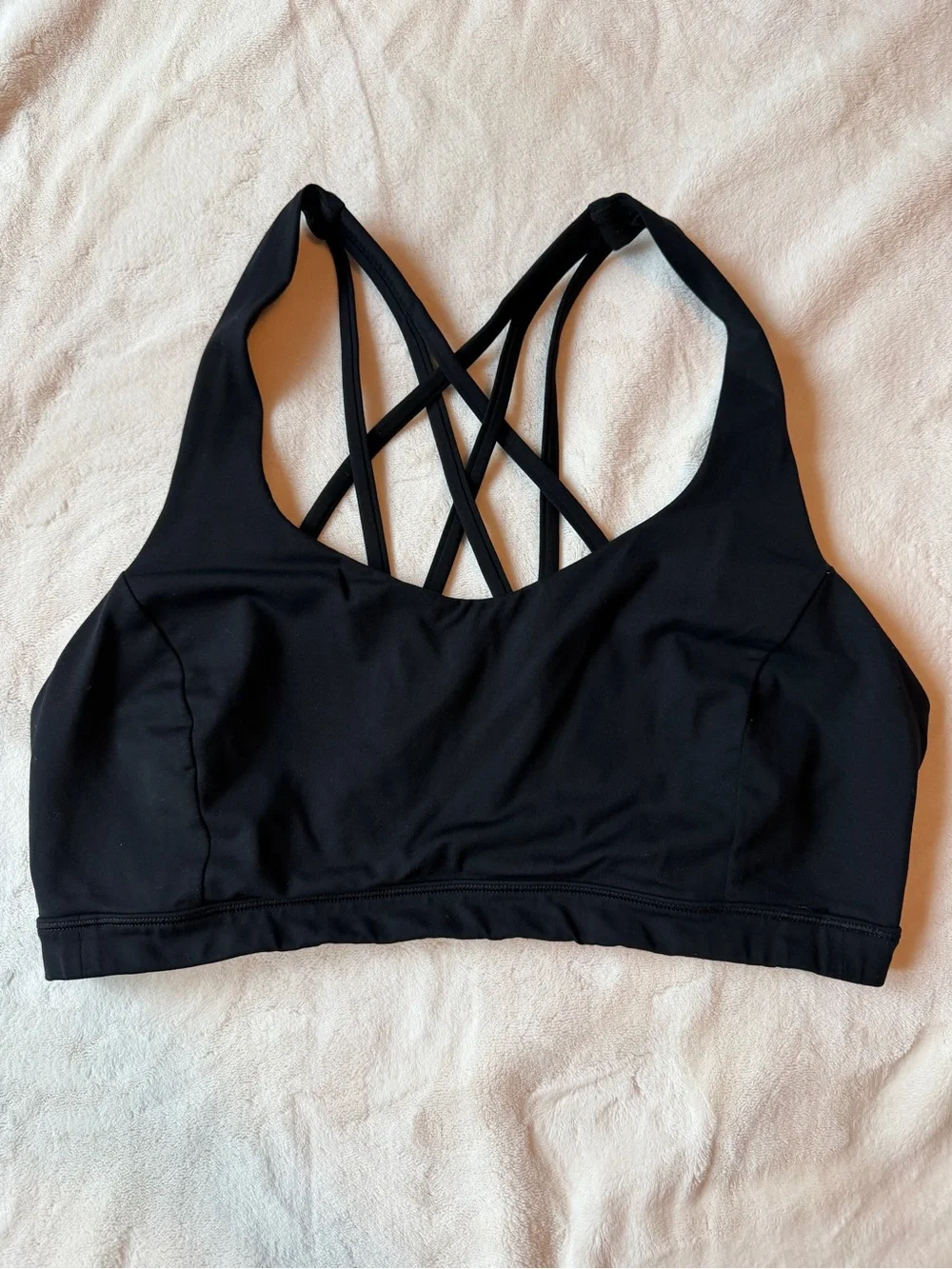 Lululemon W2AJ5S 10 Free To Be Serene Bra Luxtreme Lycra Fibre C/D Light Support